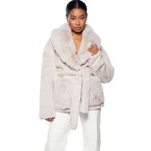 AKIRA: HUG TIGHT FAUX FUR JACKET